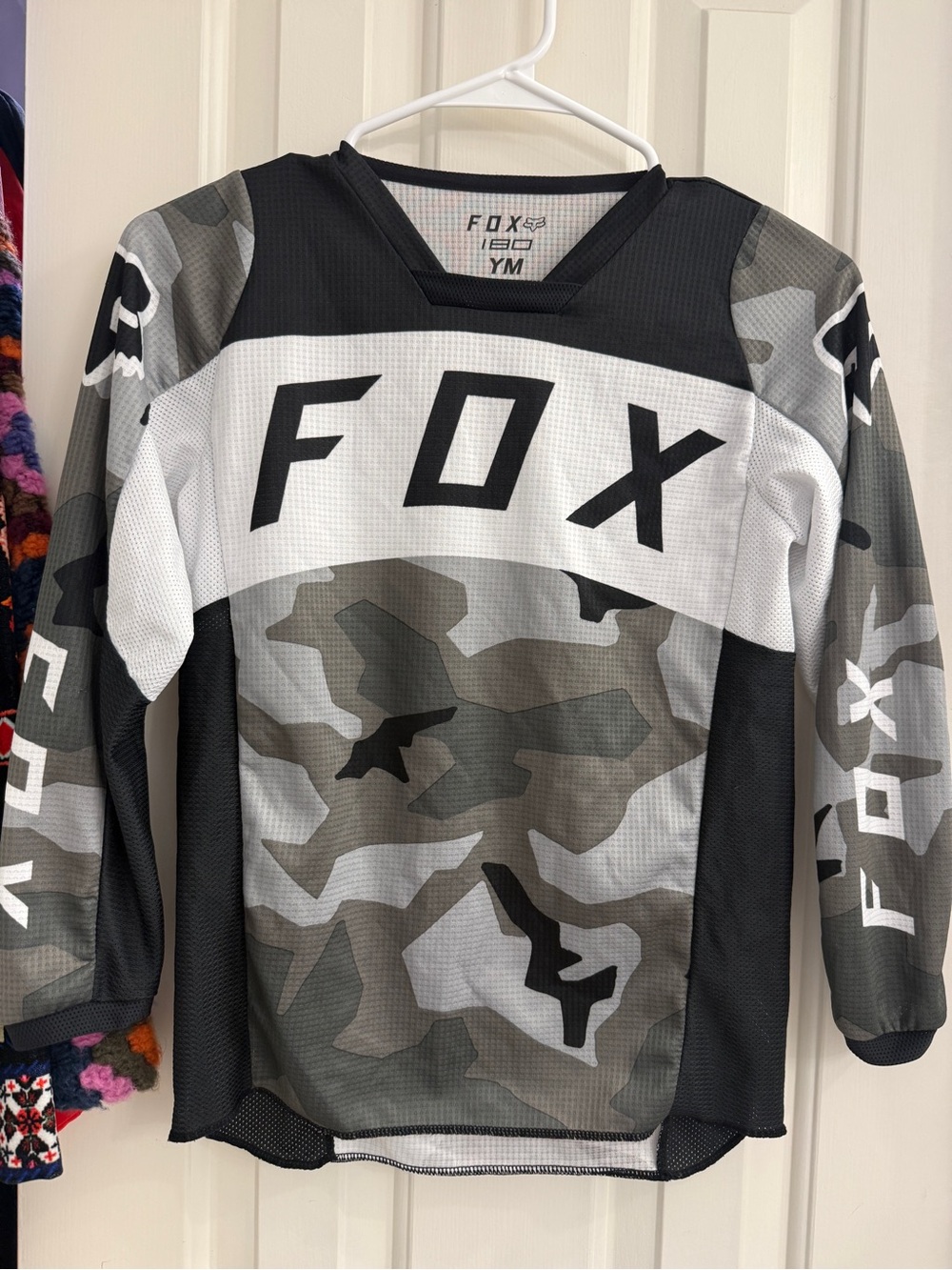 FOX Racing Youth Camo Long-Sleeve Jersey - Gray/Black